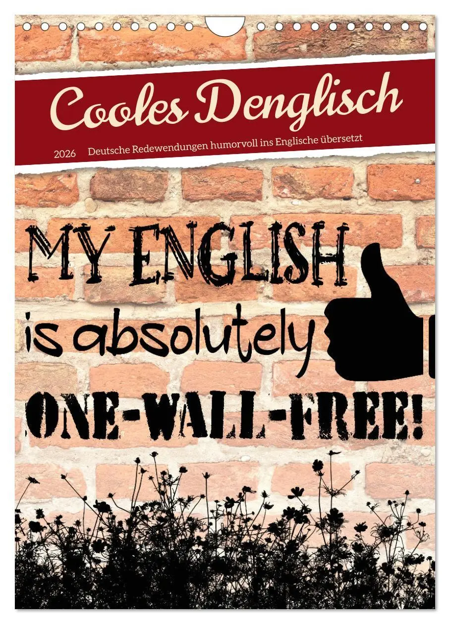 Cover: 9783516344066 | Cooles Denglisch (Wandkalender 2026 DIN A4 hoch), CALVENDO...