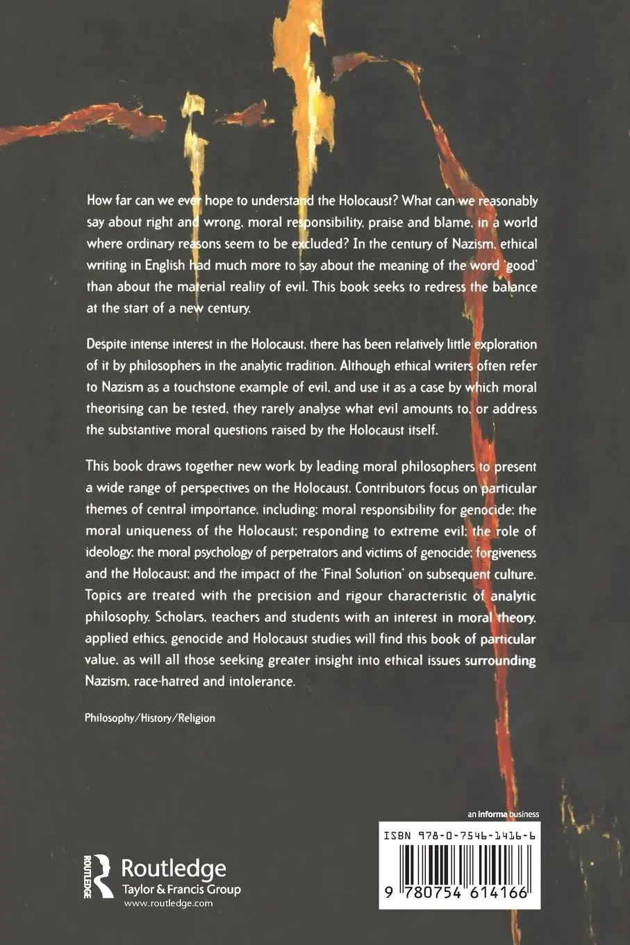 Rückseite: 9780754614166 | Moral Philosophy and the Holocaust | Eve Garrard (u. a.) | Taschenbuch
