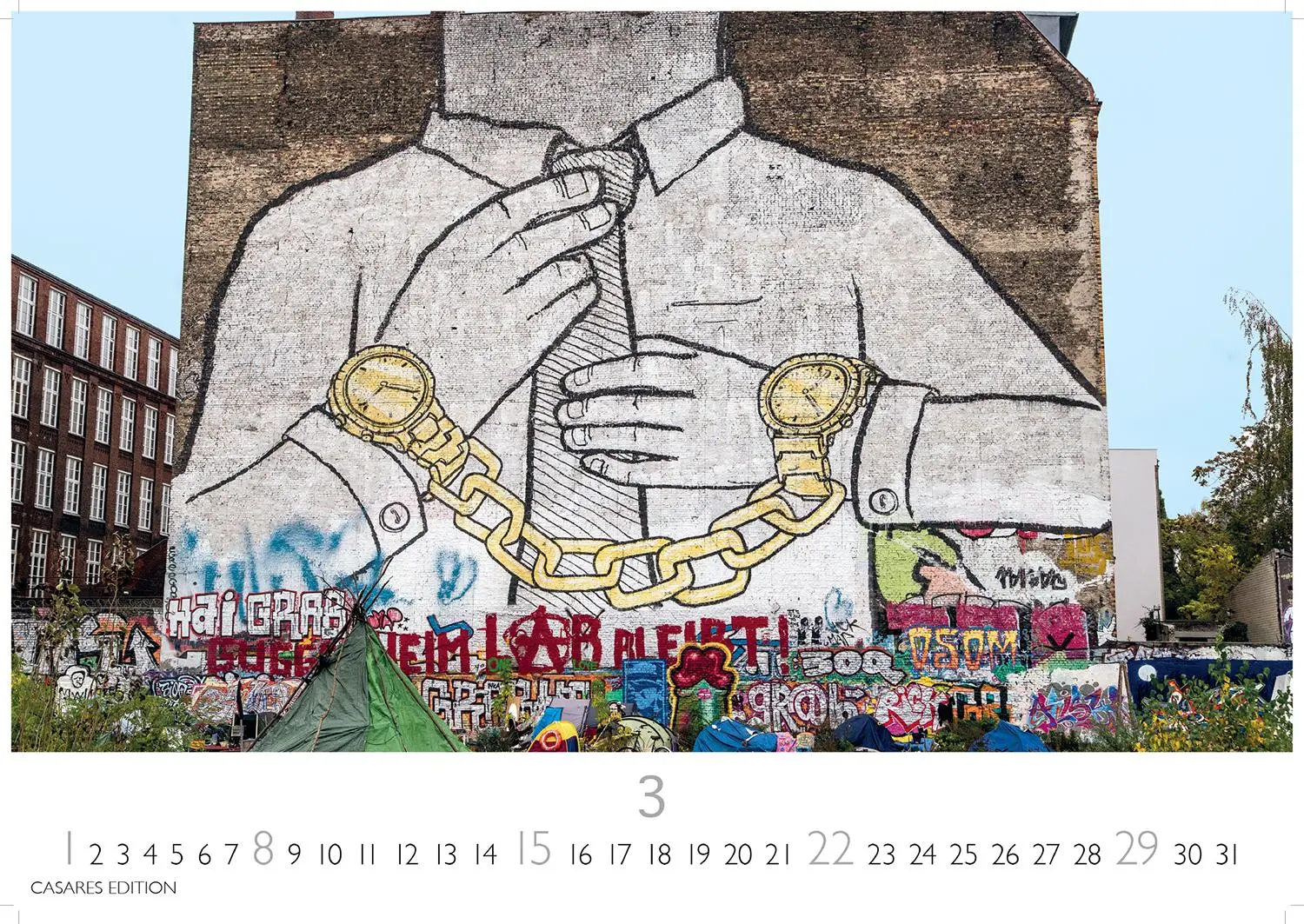 Bild: 9781835244166 | Berlin Street Art 2026 L 35x50cm | H. W. Schawe | Kalender | 14 S.