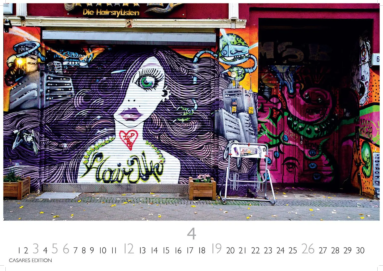Bild: 9781835244166 | Berlin Street Art 2026 L 35x50cm | H. W. Schawe | Kalender | 14 S.