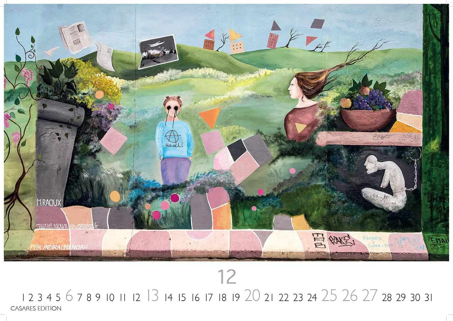 Bild: 9781835244166 | Berlin Street Art 2026 L 35x50cm | H. W. Schawe | Kalender | 14 S.