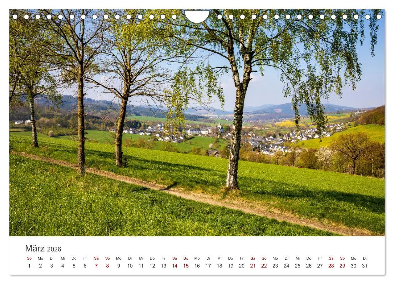 Bild: 9783457554166 | Grafschaft, ein Dorf im Schmallenberger Sauerland (Wandkalender...