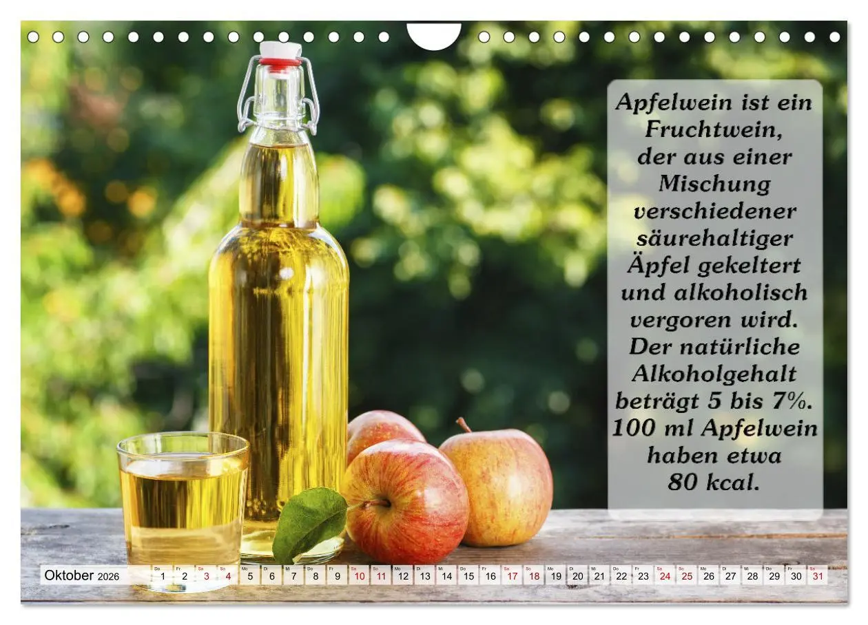 Bild: 9783457624166 | Wissenswertes über Wein (Wandkalender 2026 DIN A4 quer), CALVENDO...