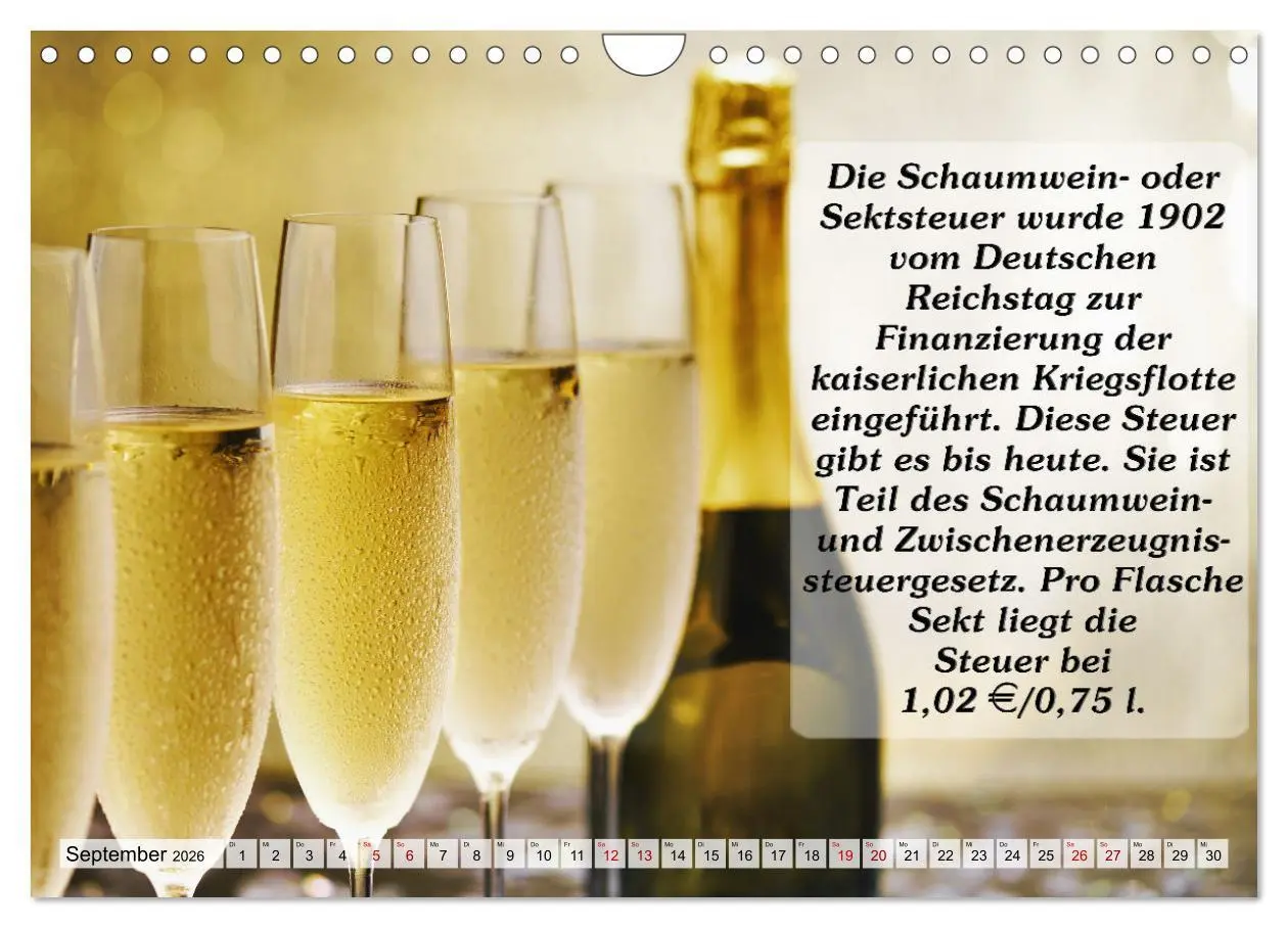 Bild: 9783457624166 | Wissenswertes über Wein (Wandkalender 2026 DIN A4 quer), CALVENDO...