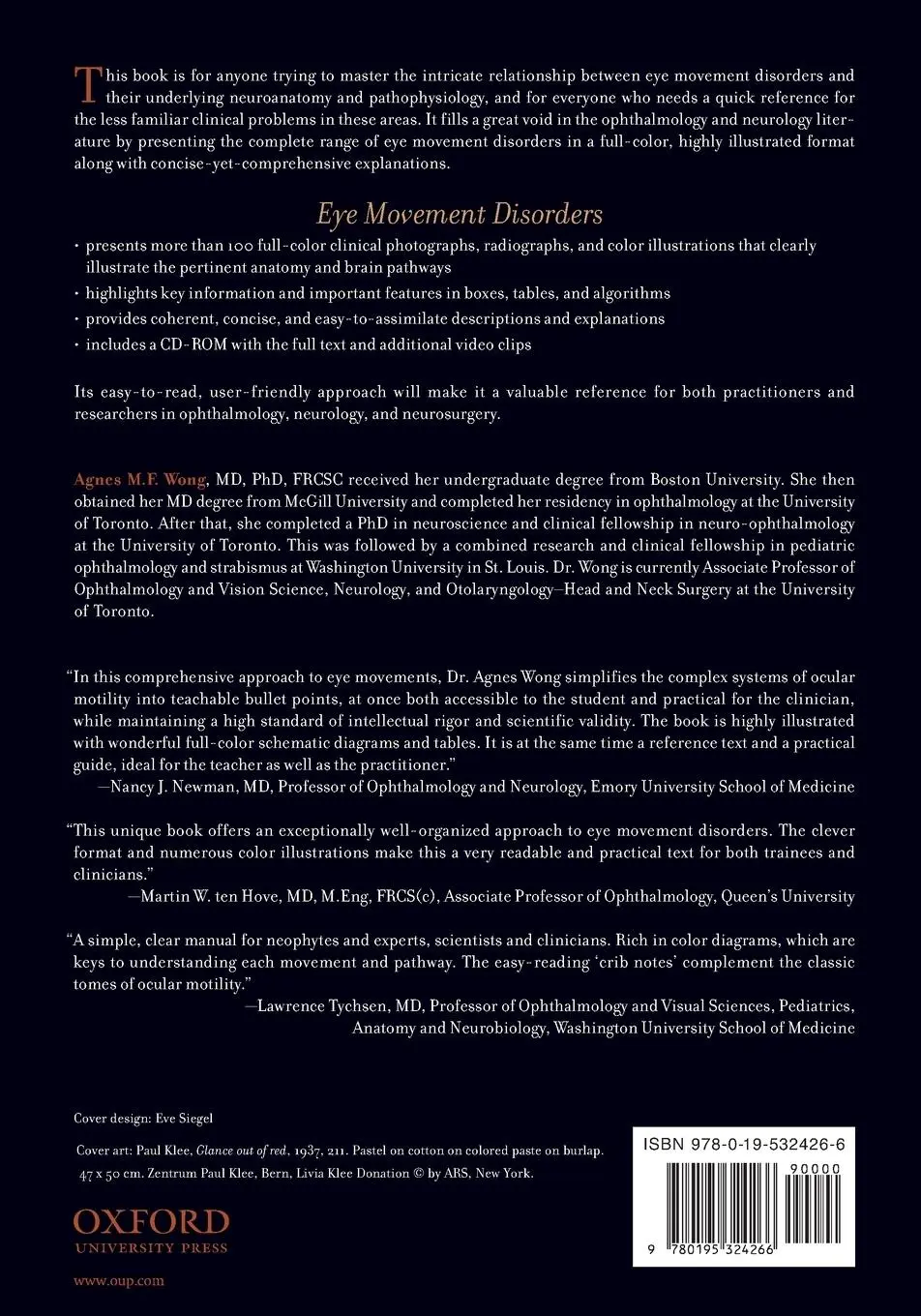 Rückseite: 9780195324266 | Eye Movement Disorders | Agnes Wong | Taschenbuch | Englisch | 2008
