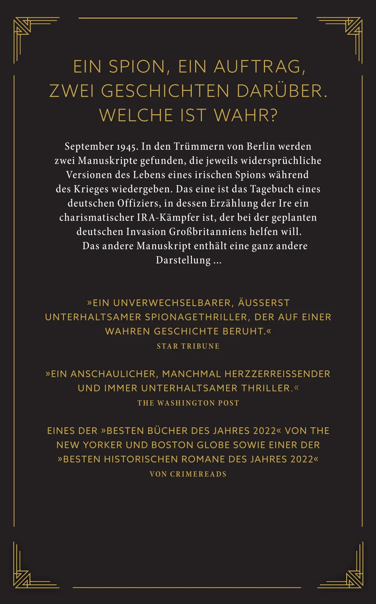Rückseite: 9783518474266 | Der Ire | Peter Mann | Taschenbuch | 432 S. | Deutsch | 2024