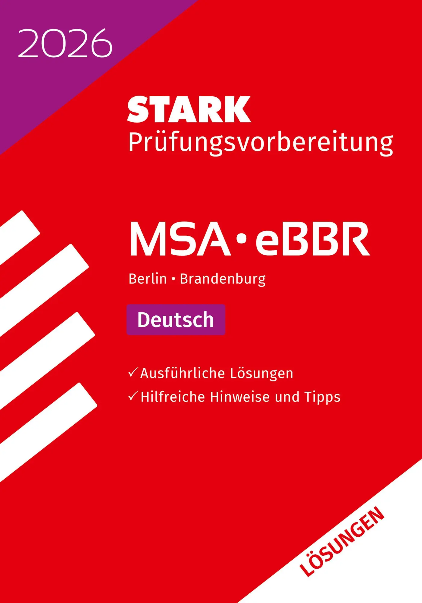 Cover: 9783849064266 | STARK Lösungen zu Deutsch - MSA/eBBR 2026 Berlin/Brandenburg -...