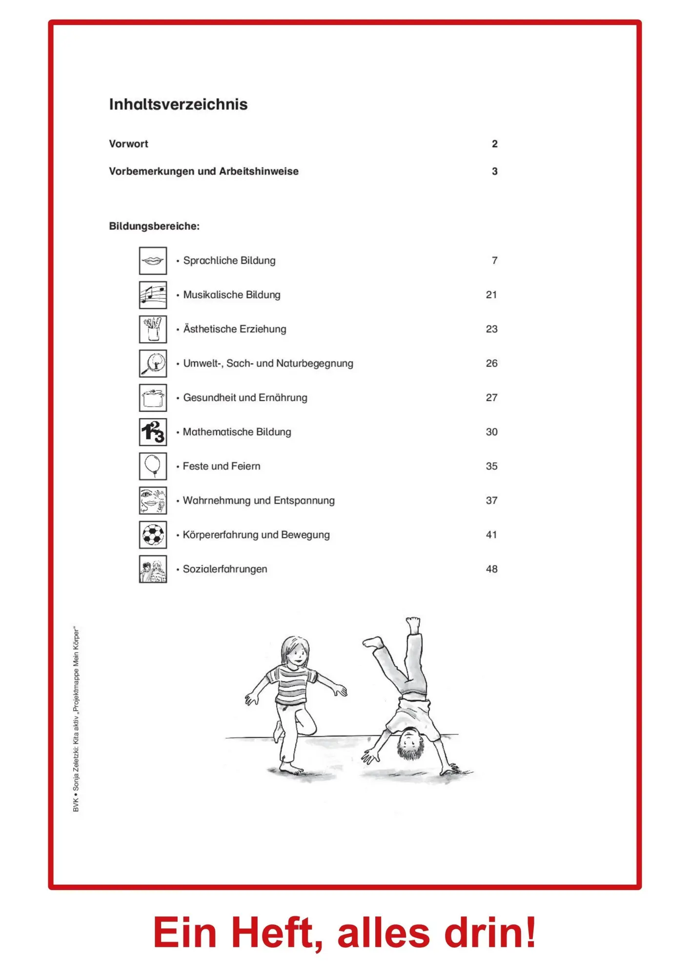 Bild: 9783867404266 | Projektmappe Kita aktiv: Mein Körper | Sonja Zeletzki | Taschenbuch