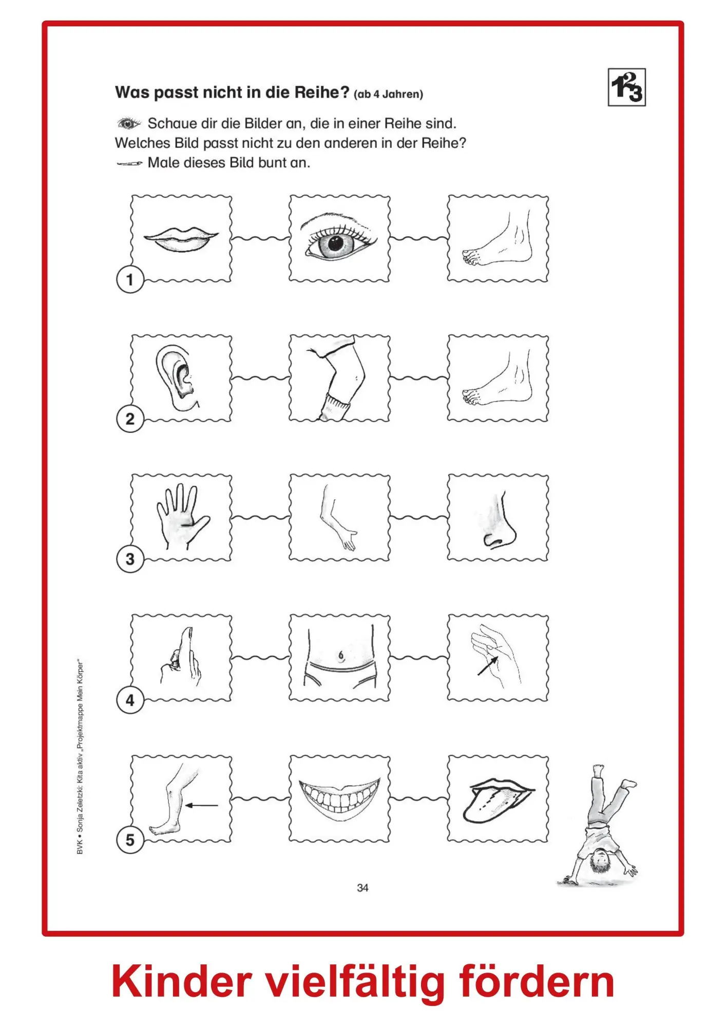 Bild: 9783867404266 | Projektmappe Kita aktiv: Mein Körper | Sonja Zeletzki | Taschenbuch