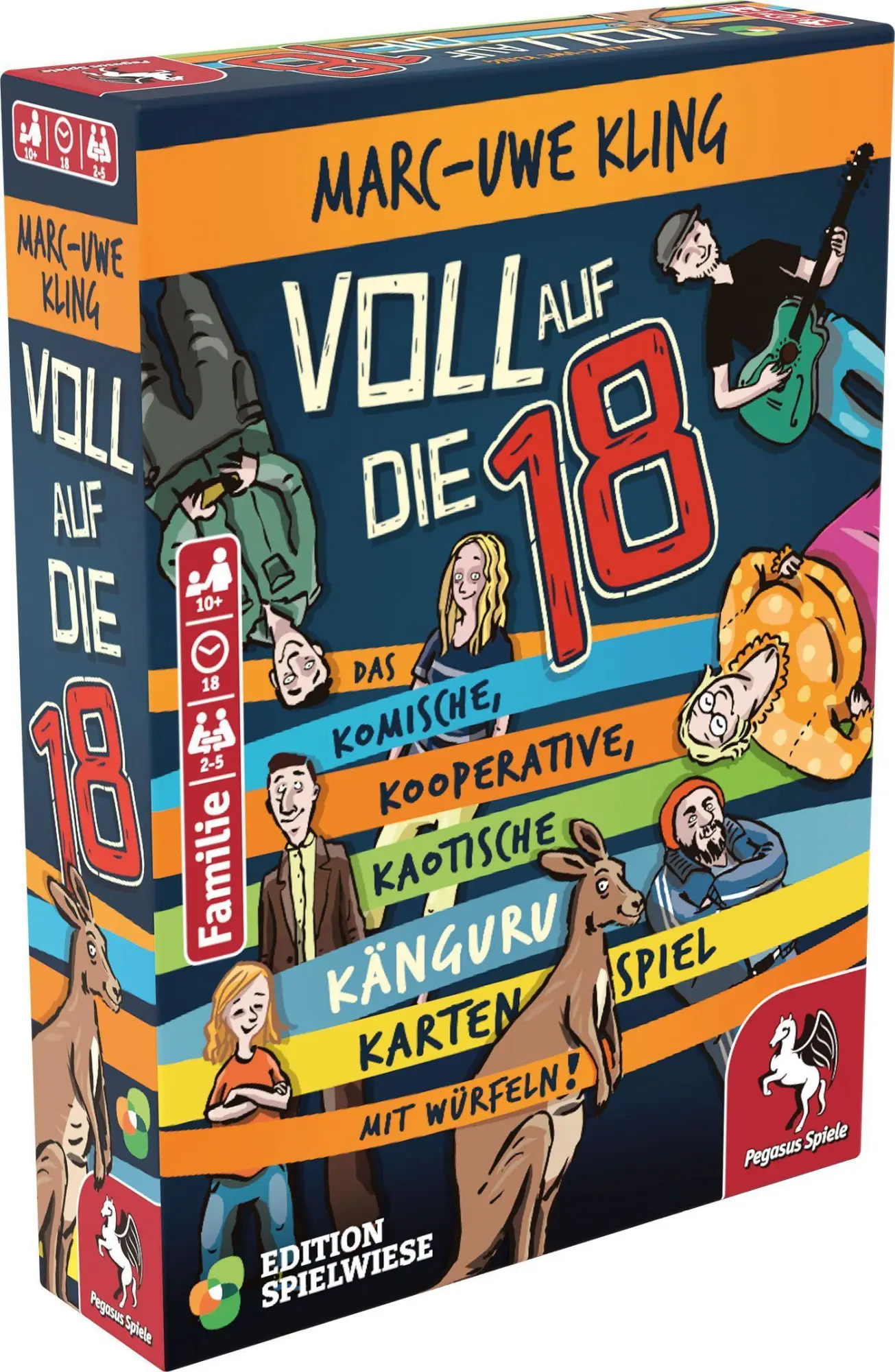 Cover: 4250231734366 | Voll auf die 18 - Das Känguru-Kartenspiel (Edition Spielwiese) | Kling