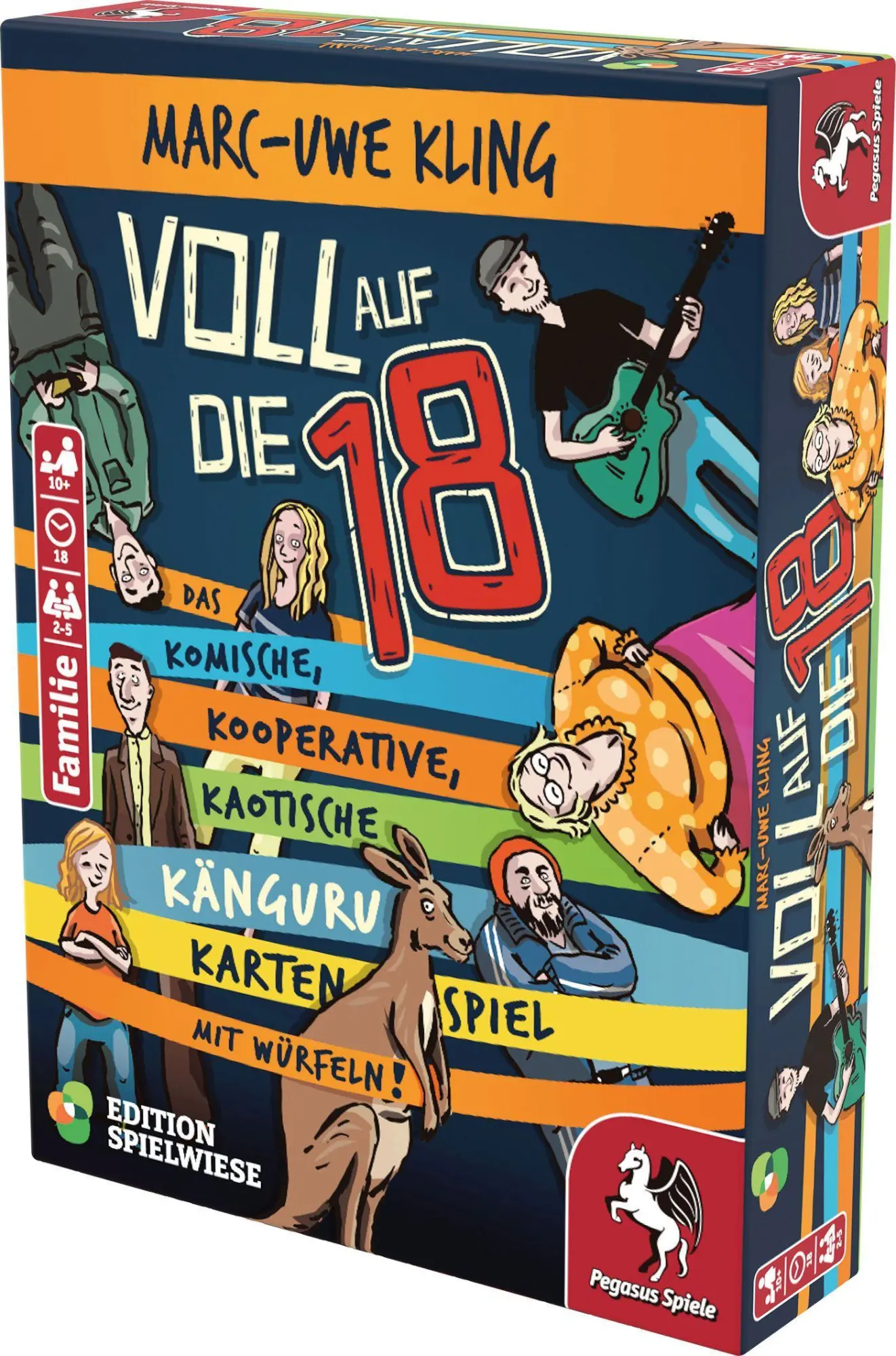 Bild: 4250231734366 | Voll auf die 18 - Das Känguru-Kartenspiel (Edition Spielwiese) | Kling