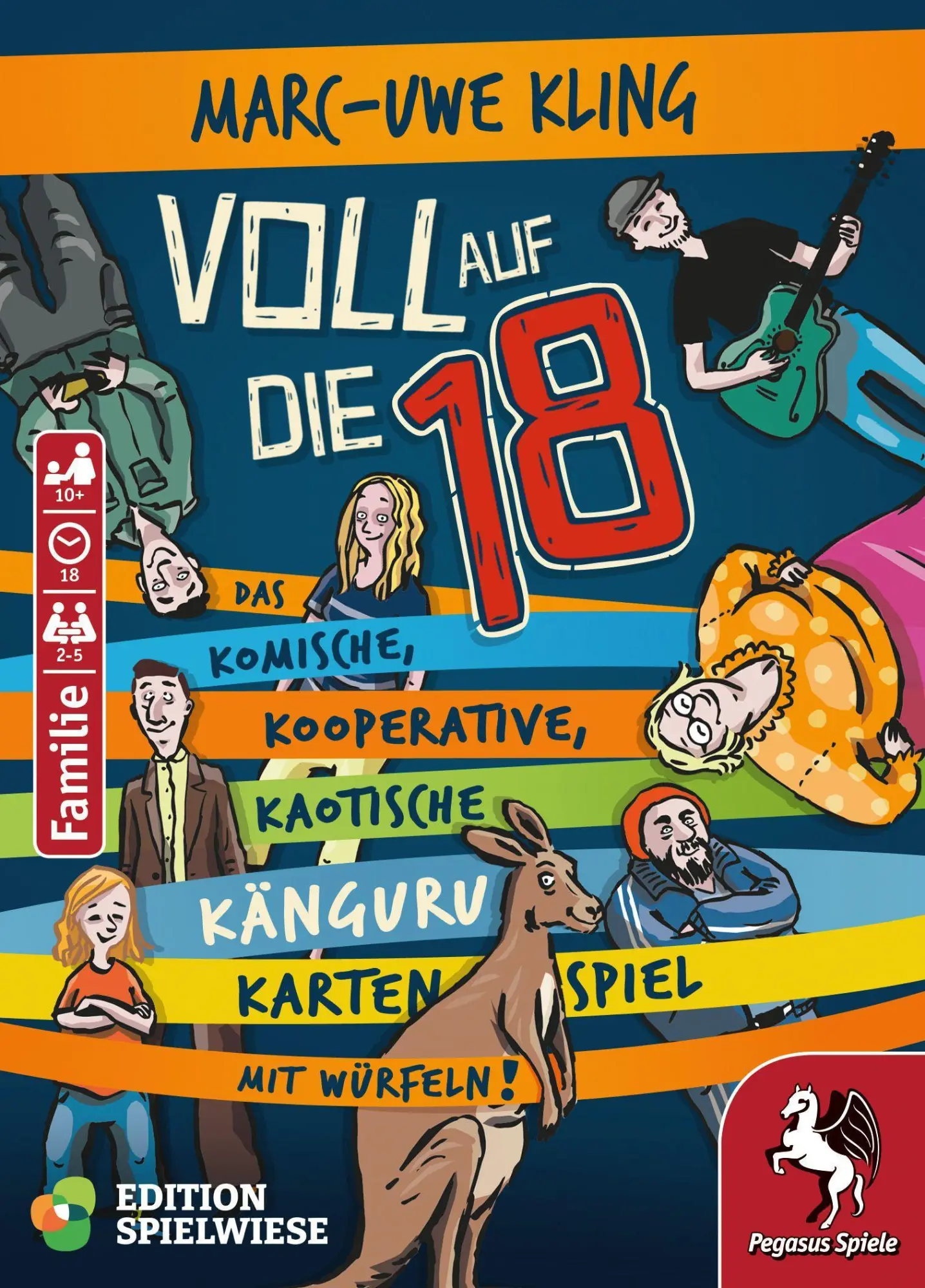 Bild: 4250231734366 | Voll auf die 18 - Das Känguru-Kartenspiel (Edition Spielwiese) | Kling
