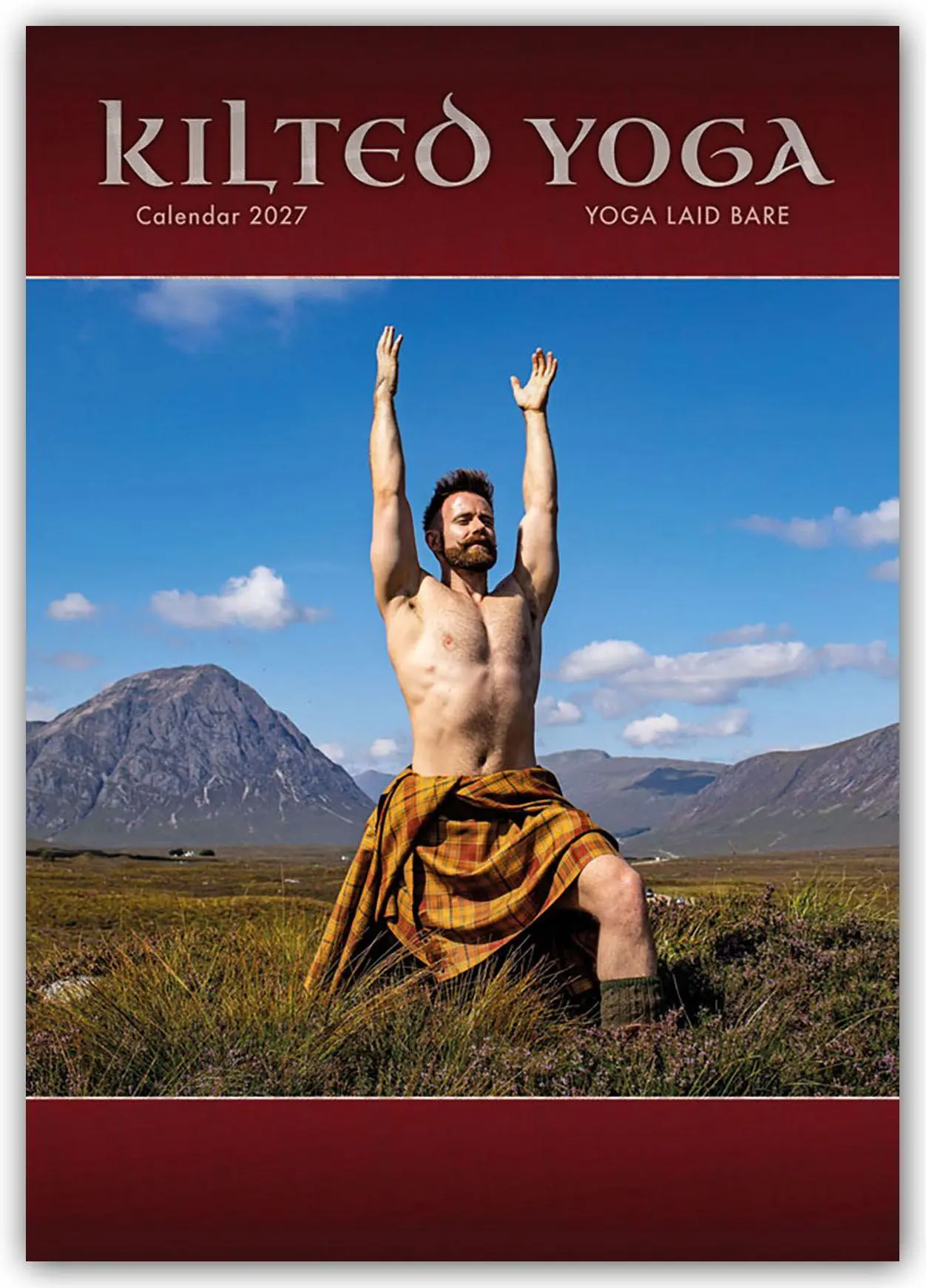 Kilted Yoga 2027 - A3-Posterkalender
