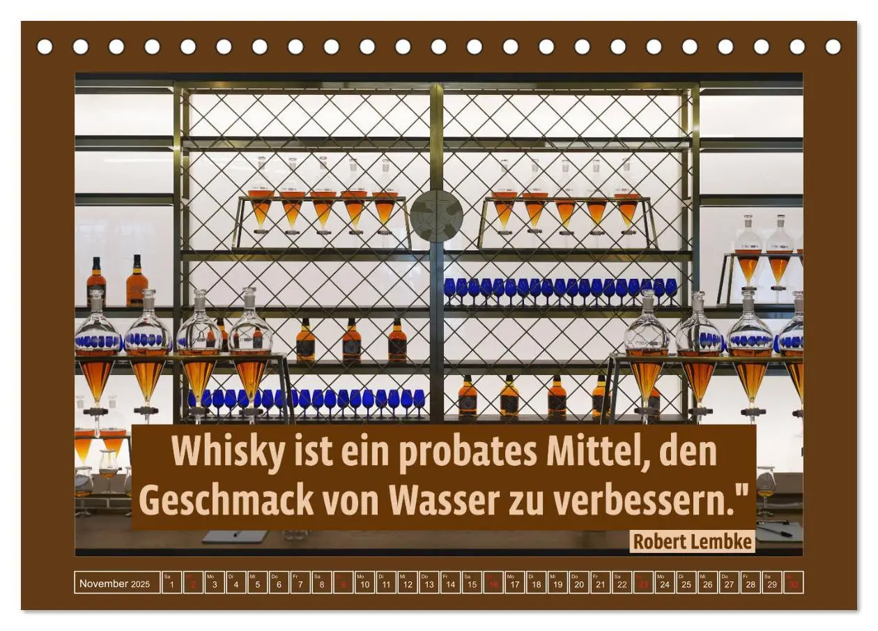 Bild: 9783435134366 | Whisky-Weisheiten (Tischkalender 2025 DIN A5 quer), CALVENDO...