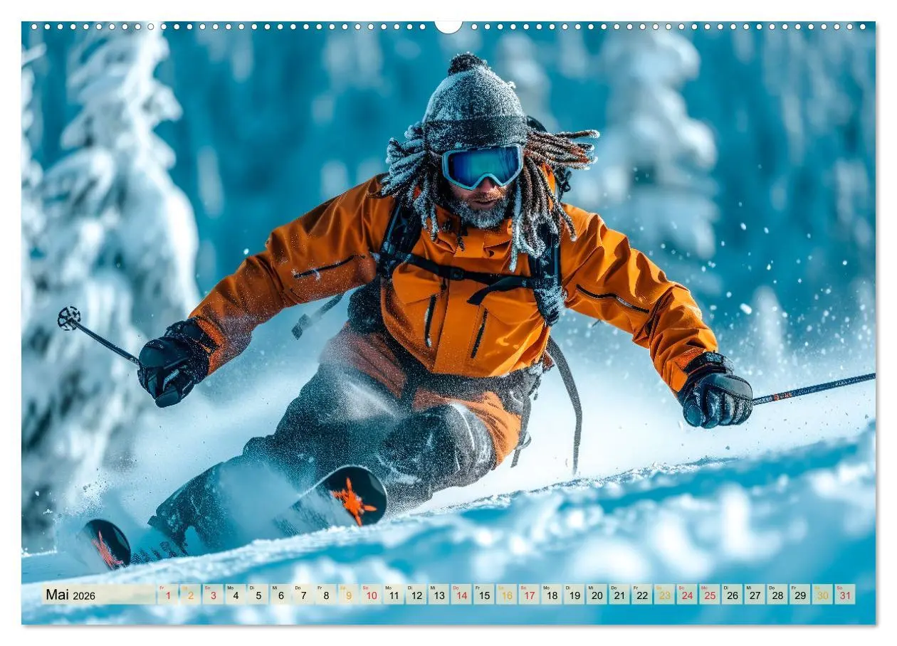 Bild: 9783457464366 | Skifahren - tolle Momente (hochwertiger Premium Wandkalender 2026...
