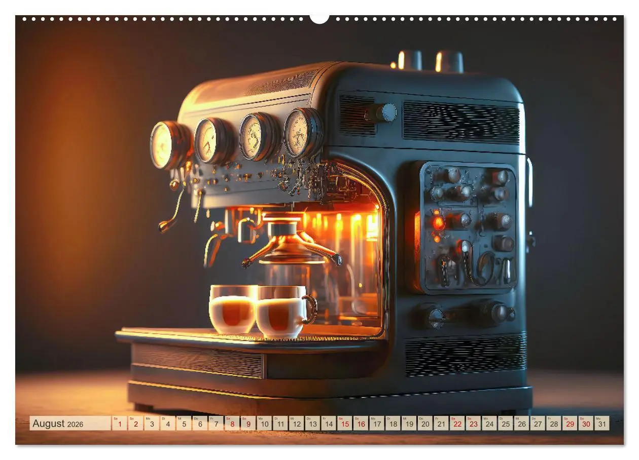 Bild: 9783457534366 | Kaffee Pause (Wandkalender 2026 DIN A2 quer), CALVENDO Monatskalender