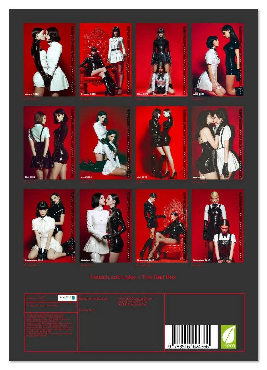 Bild: 9783516624366 | Fetisch und Latex - The Red Box (Wandkalender 2026 DIN A4 hoch),...