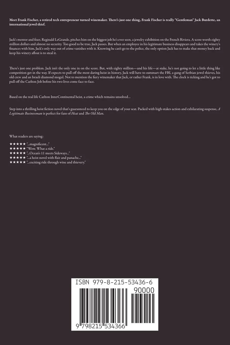 Rückseite: 9798215534366 | A Legitimate Businessman | Dale Nelson | Taschenbuch | Englisch | 2018