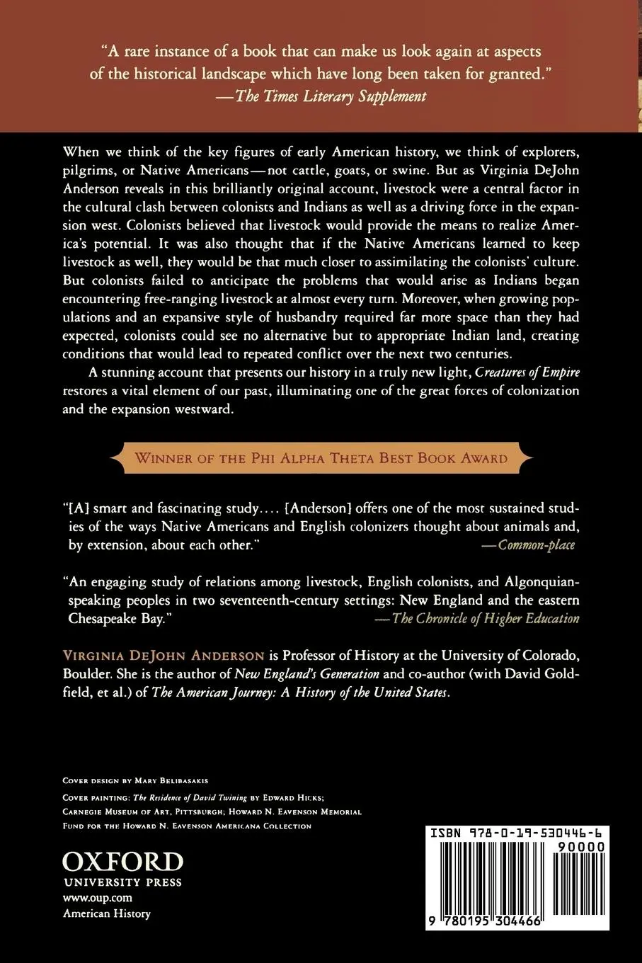 Rückseite: 9780195304466 | Creatures of Empire | How Domestic Animals Transformed Early America