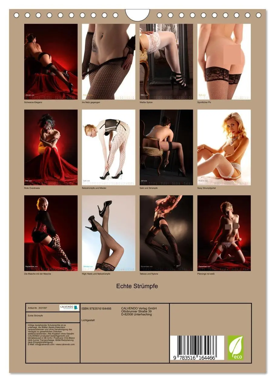Bild: 9783516164466 | Echte Strümpfe (Wandkalender 2026 DIN A4 hoch), CALVENDO...