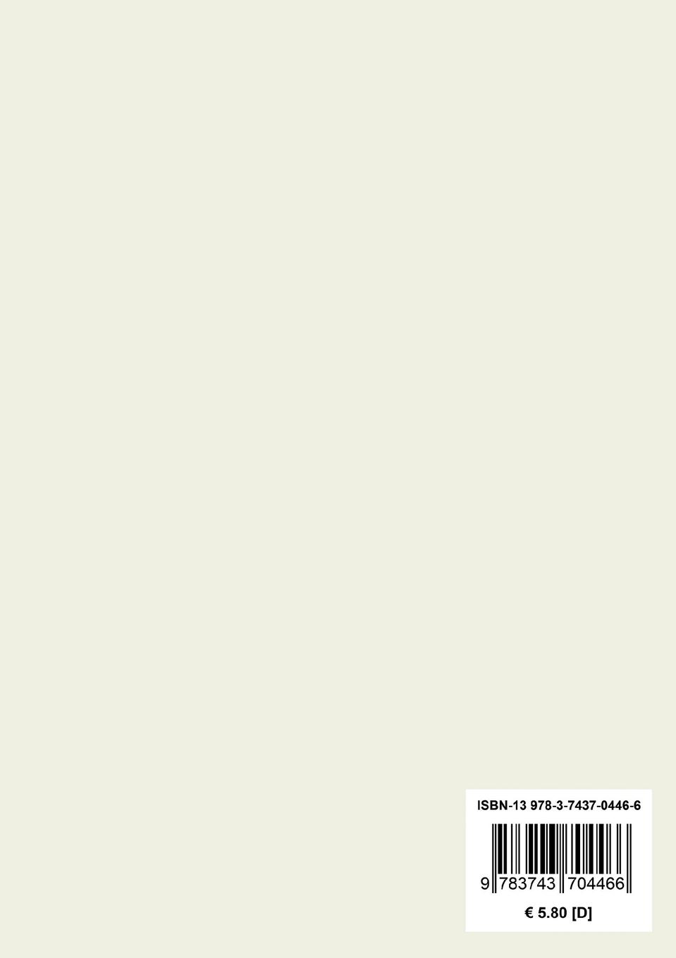 Rückseite: 9783743704466 | Das Tränenhaus | Roman | Gabriele Reuter | Taschenbuch | 84 S. | 2017