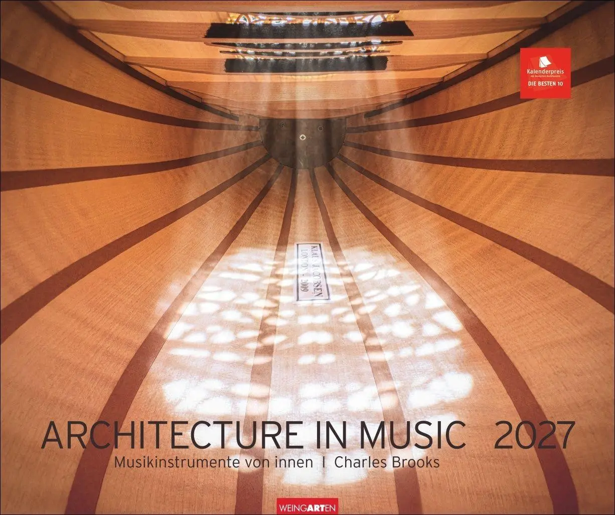 Cover: 9783839904466 | Architecture in Music Kalender 2027 - Musikinstrumente von innen