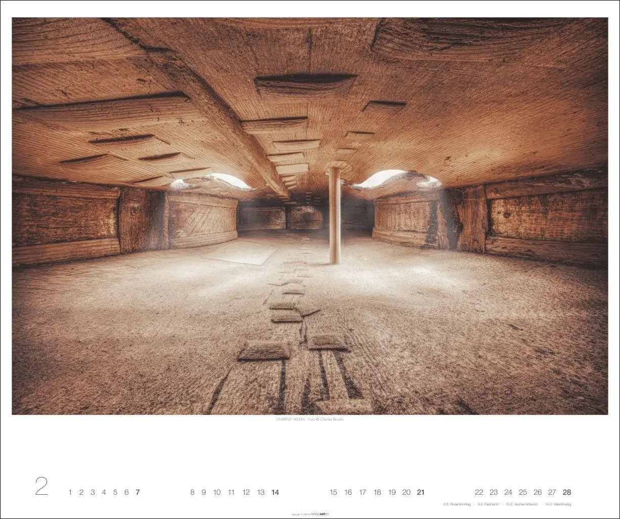 Bild: 9783839904466 | Architecture in Music Kalender 2027 - Musikinstrumente von innen