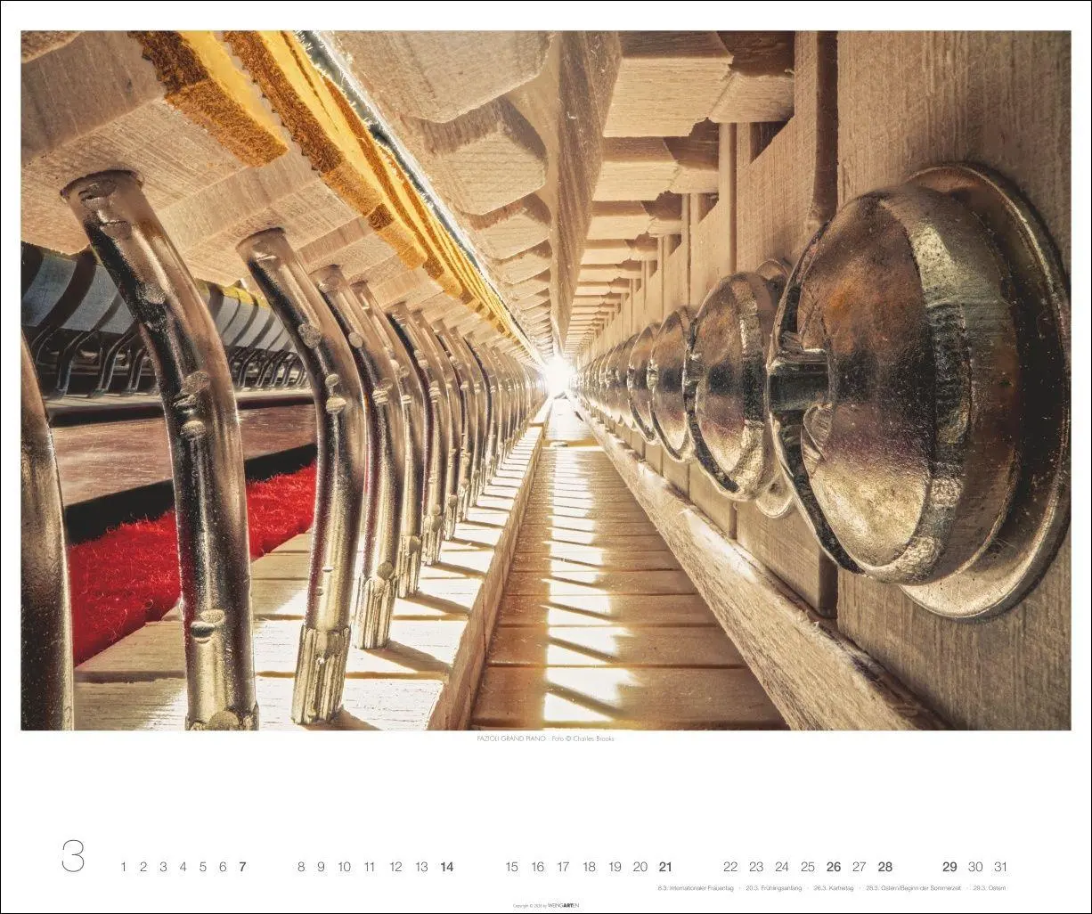Bild: 9783839904466 | Architecture in Music Kalender 2027 - Musikinstrumente von innen