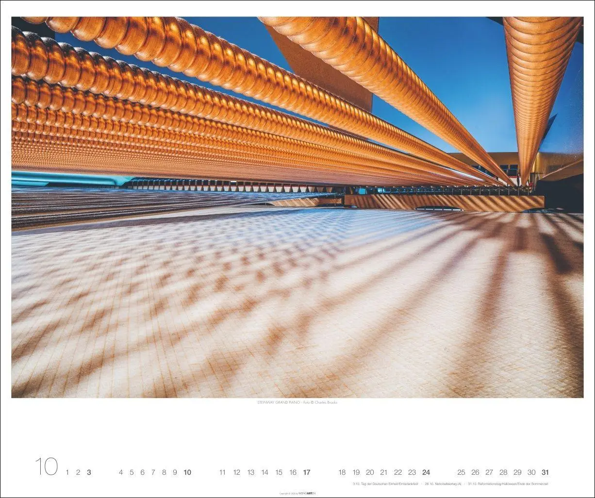 Bild: 9783839904466 | Architecture in Music Kalender 2027 - Musikinstrumente von innen
