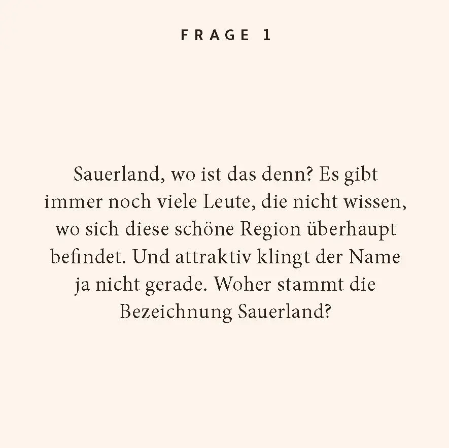 Bild: 9783899784466 | Sauerland-Quiz | 100 Fragen und Antworten | Ursel Schöne | Taschenbuch