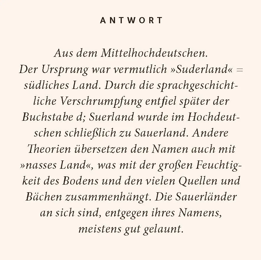Bild: 9783899784466 | Sauerland-Quiz | 100 Fragen und Antworten | Ursel Schöne | Taschenbuch