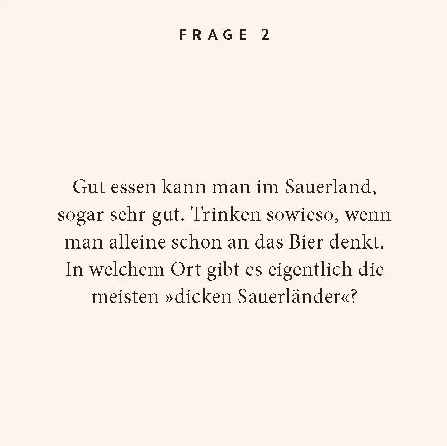Bild: 9783899784466 | Sauerland-Quiz | 100 Fragen und Antworten | Ursel Schöne | Taschenbuch
