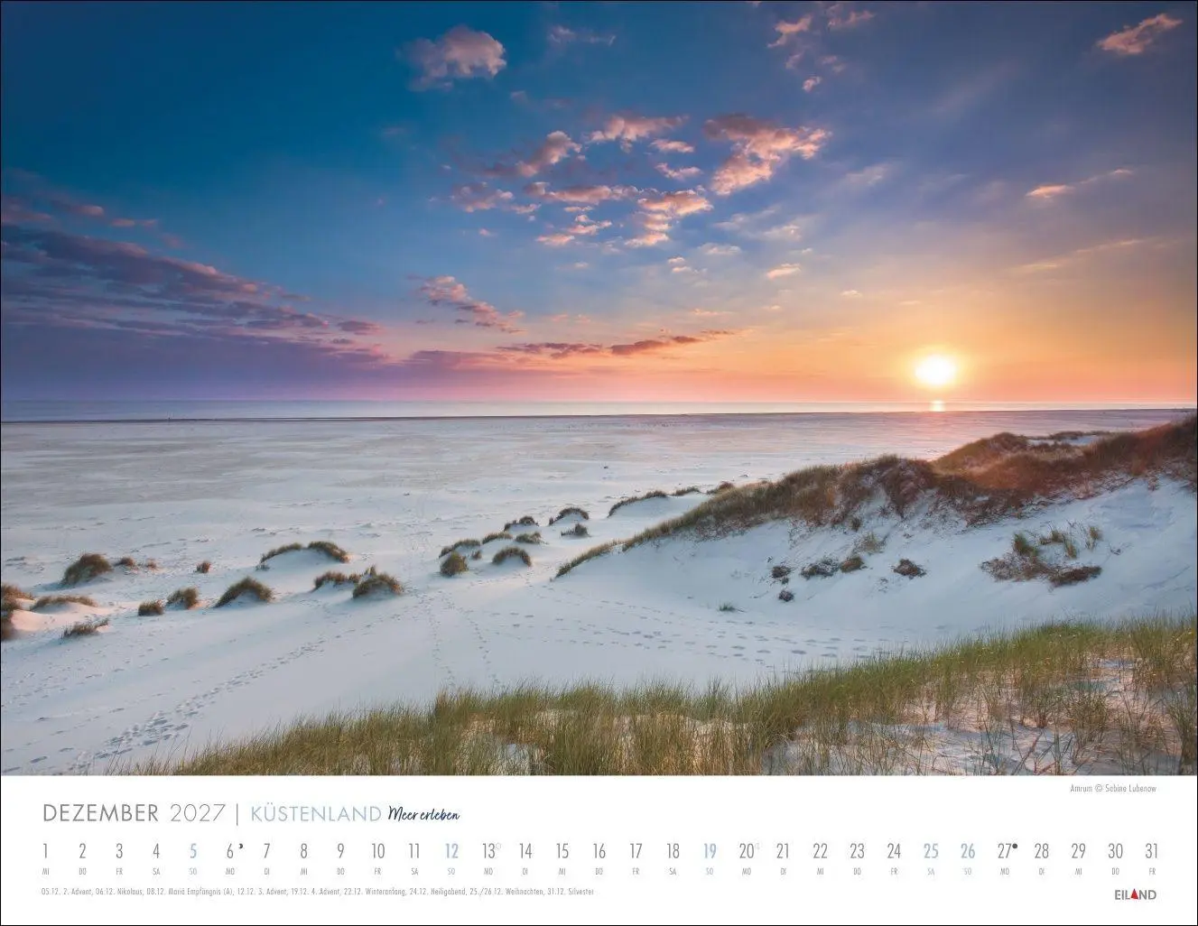 Bild: 9783964024466 | Küstenland Kalender 2027 - Meer erleben | Eiland | Kalender | 13 S.