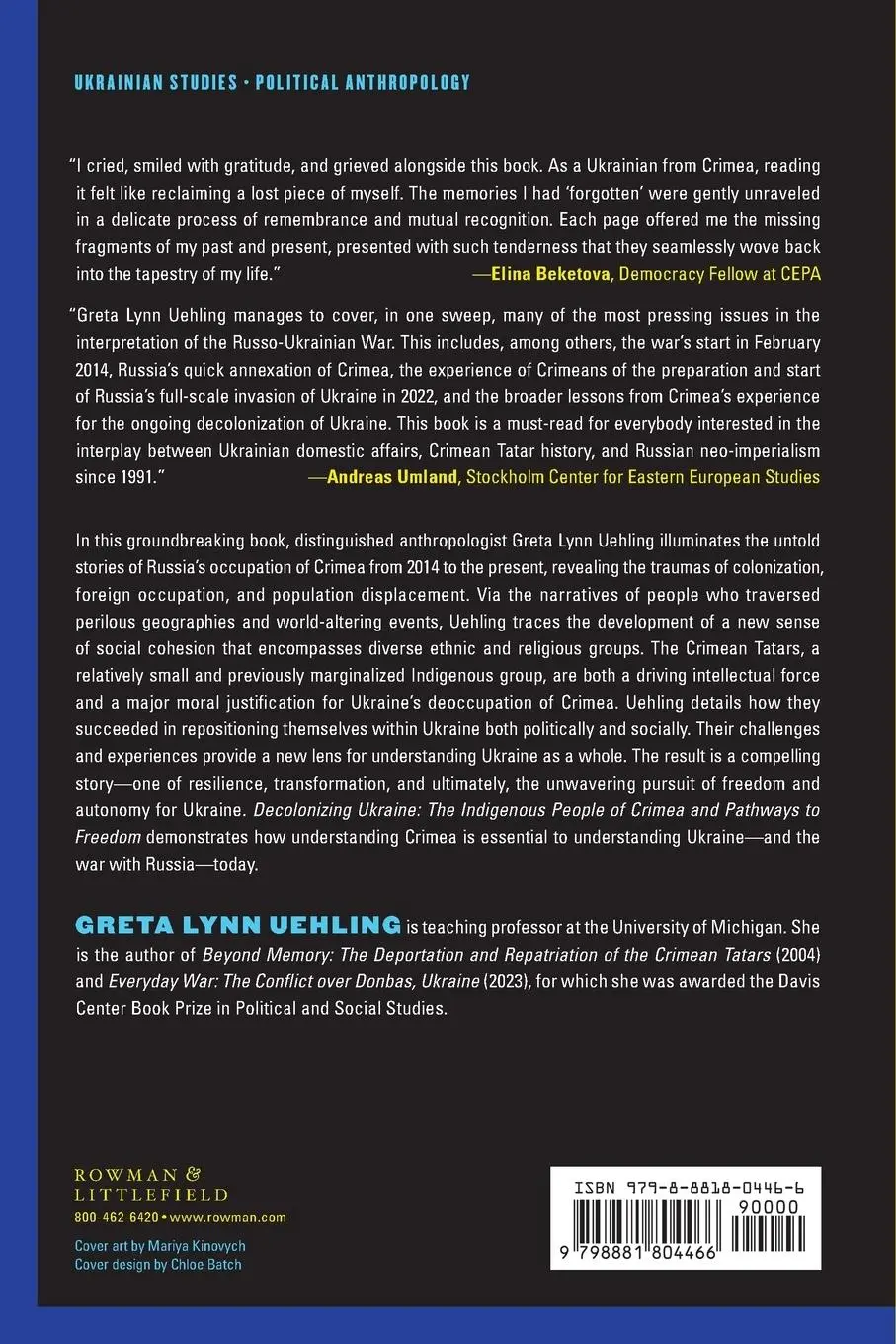 Rückseite: 9798881804466 | Decolonizing Ukraine | Greta Lynn Uehling | Taschenbuch | Englisch