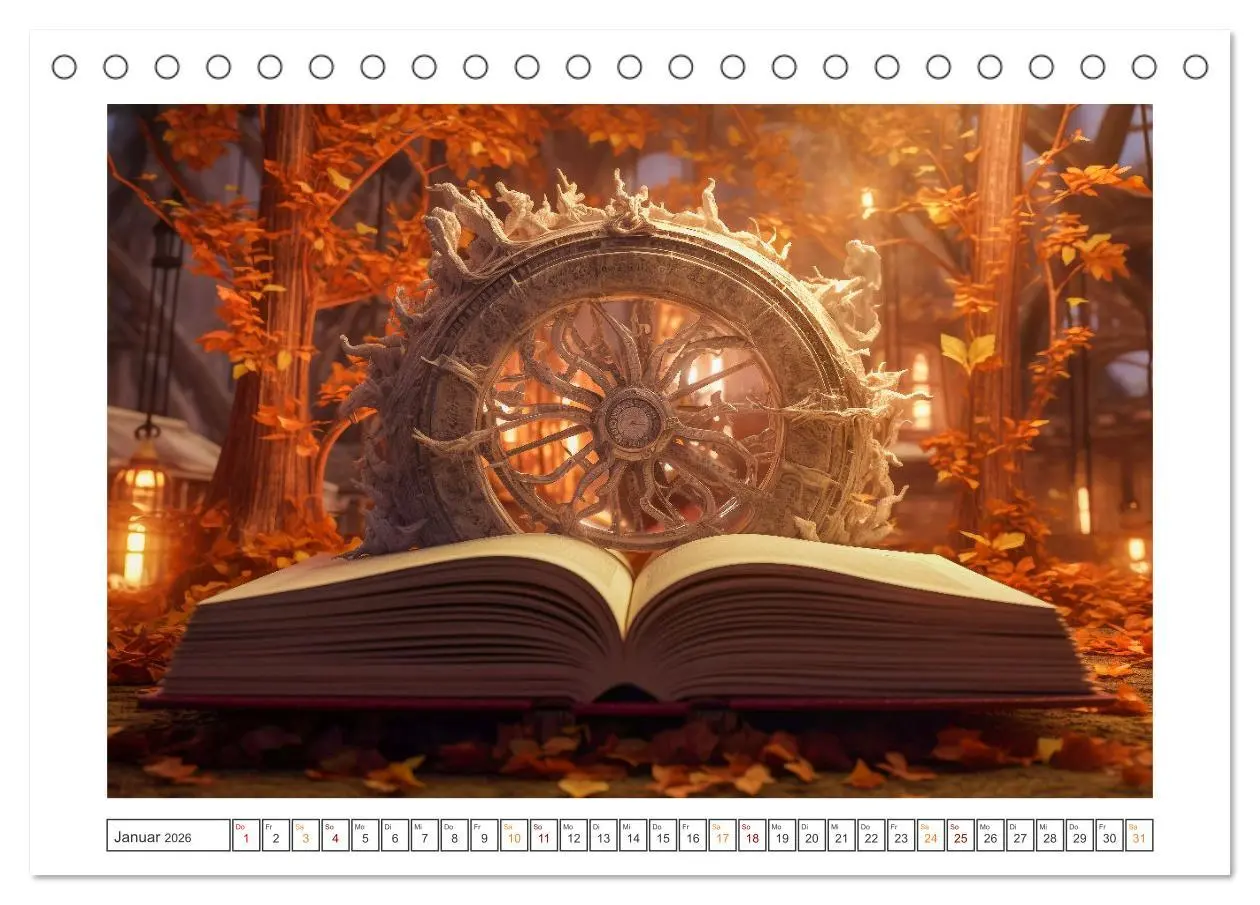 Bild: 9783457514566 | Zauberbuch - Terra Magica (Tischkalender 2026 DIN A5 quer),...