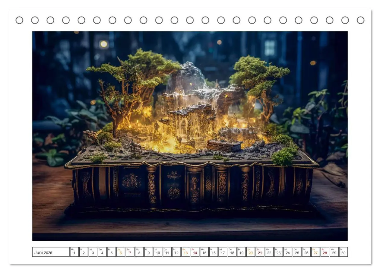 Bild: 9783457514566 | Zauberbuch - Terra Magica (Tischkalender 2026 DIN A5 quer),...