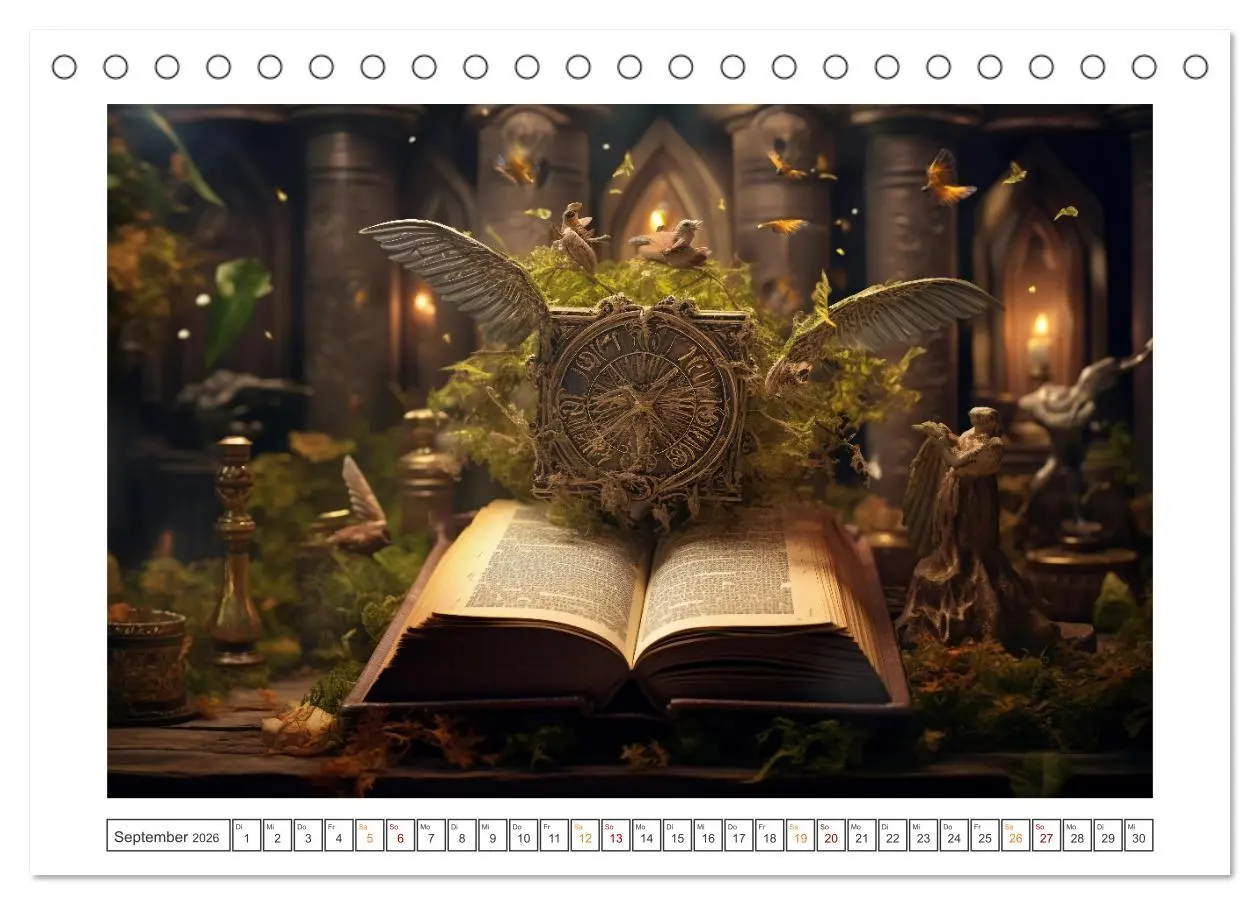 Bild: 9783457514566 | Zauberbuch - Terra Magica (Tischkalender 2026 DIN A5 quer),...