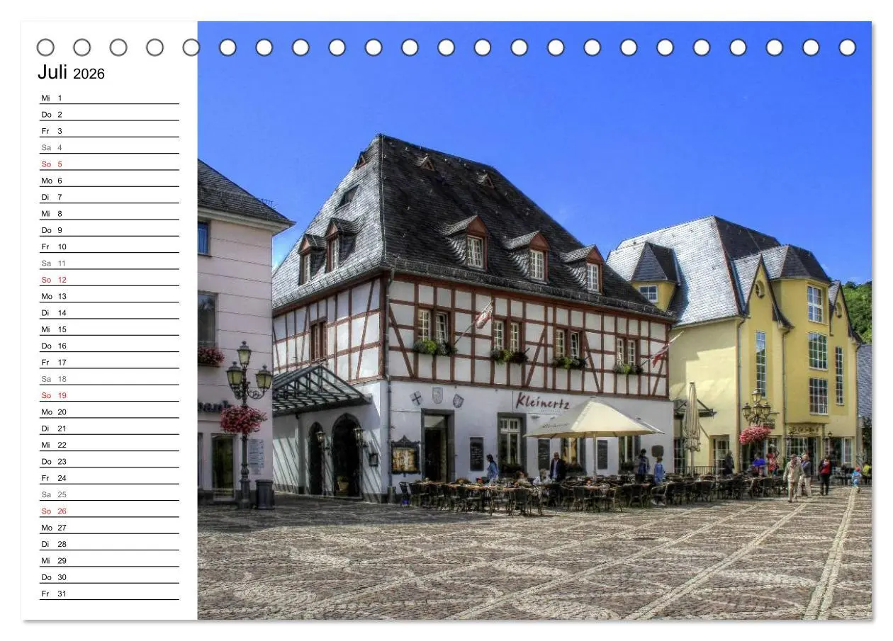 Bild: 9783457994566 | Die schönsten Orte der Eifel - Ahrweiler (Tischkalender 2026 DIN A5...