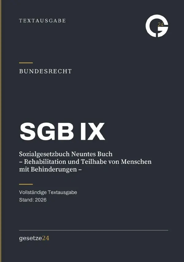 Cover: 9783565594566 | SGB 9 - Sozialgesetzbuch Neuntes Buch - Rehabilitation und Teilhabe...