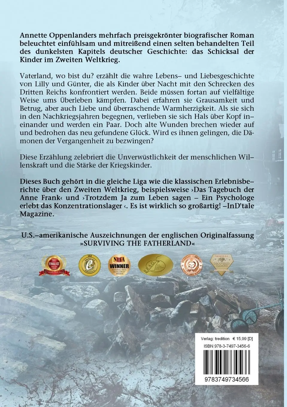 Rückseite: 9783749734566 | Vaterland, wo bist du? | Roman nach einer wahren Geschichte | Buch