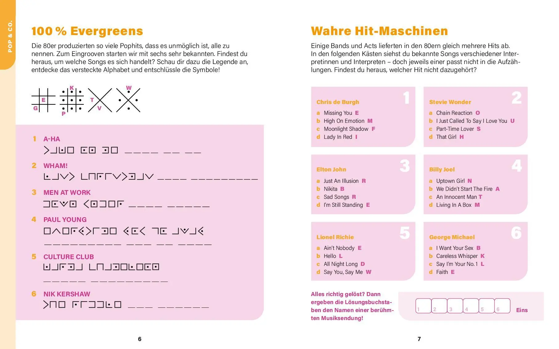 Bild: 9783961284566 | Musik der 80er I Wissen in Rätseln | Jan Votteler | Taschenbuch | 2025