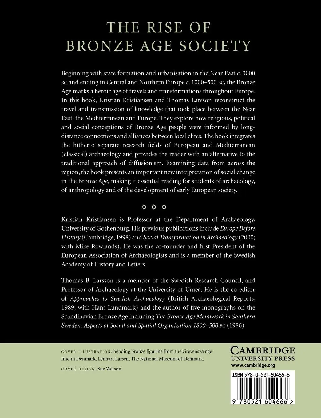 Rückseite: 9780521604666 | The Rise of Bronze Age Society | Kristian Kristiansen (u. a.) | Buch
