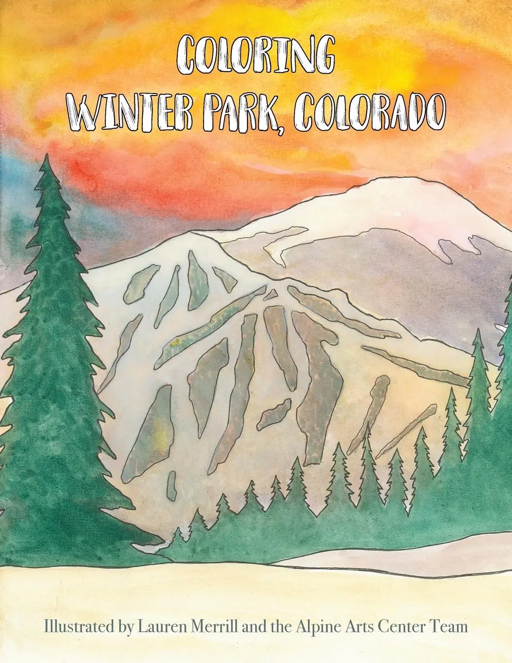Cover: 9781088054666 | Coloring Winter Park, Colorado | Lauren Merrill | Taschenbuch | 2023