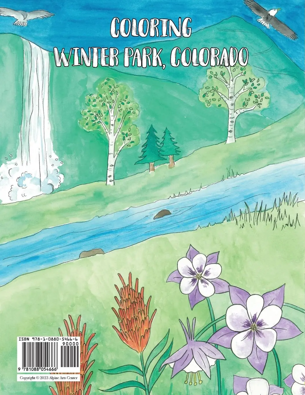Rückseite: 9781088054666 | Coloring Winter Park, Colorado | Lauren Merrill | Taschenbuch | 2023