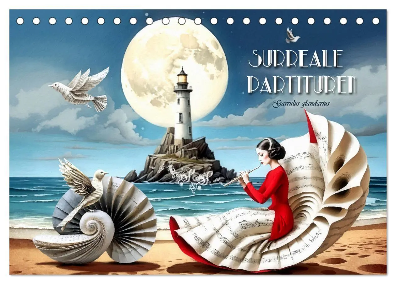 Cover: 9783457364666 | Surreale Partituren (Tischkalender 2026 DIN A5 quer), CALVENDO...