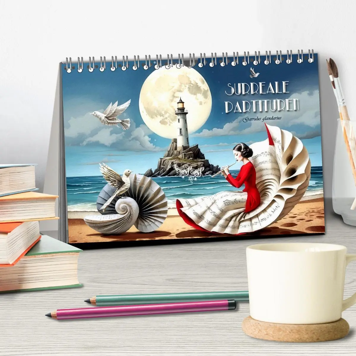 Bild: 9783457364666 | Surreale Partituren (Tischkalender 2026 DIN A5 quer), CALVENDO...