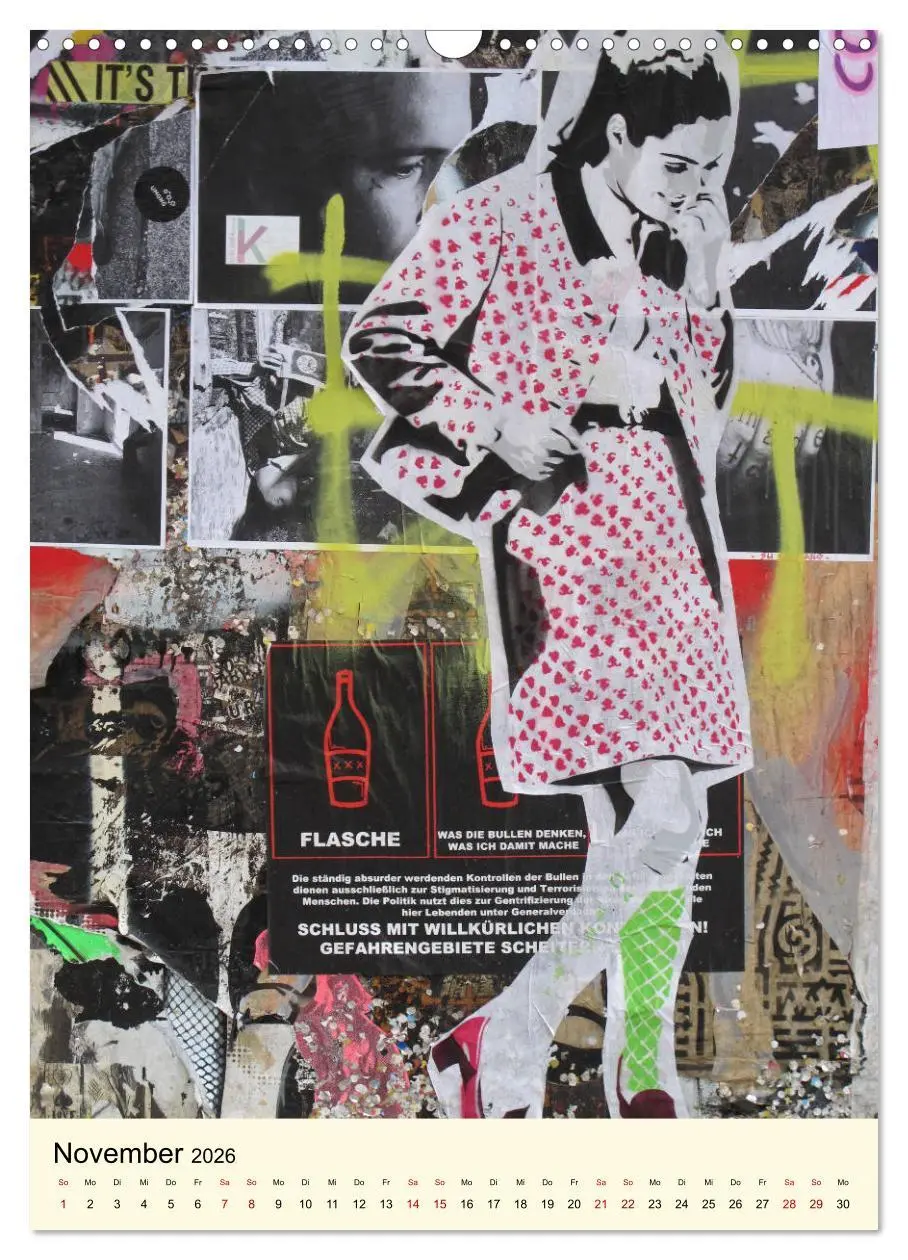 Bild: 9783516384666 | Flower Power in StreetArt (Wandkalender 2026 DIN A3 hoch), CALVENDO...