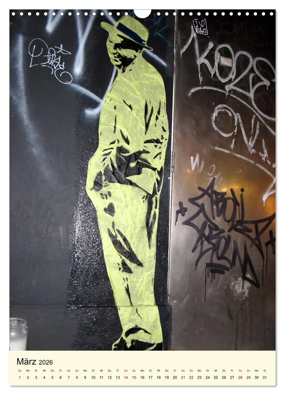 Bild: 9783516384666 | Flower Power in StreetArt (Wandkalender 2026 DIN A3 hoch), CALVENDO...