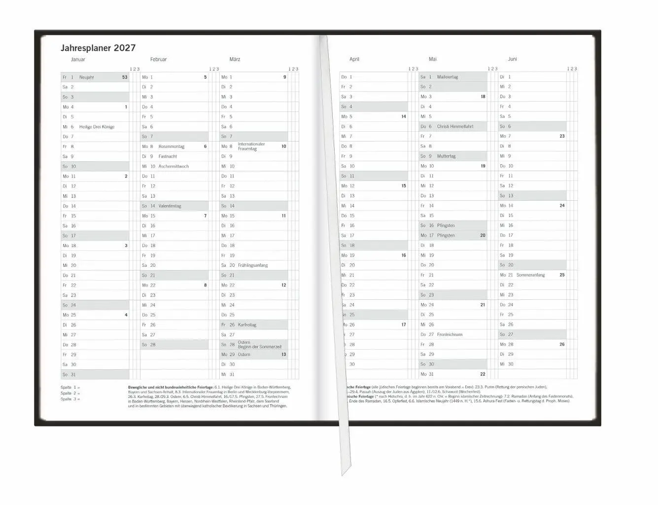 Bild: 9783756414666 | Terminer A5, Leder schwarz 2027 | Buch | Bürokalender Heye | 152 S.