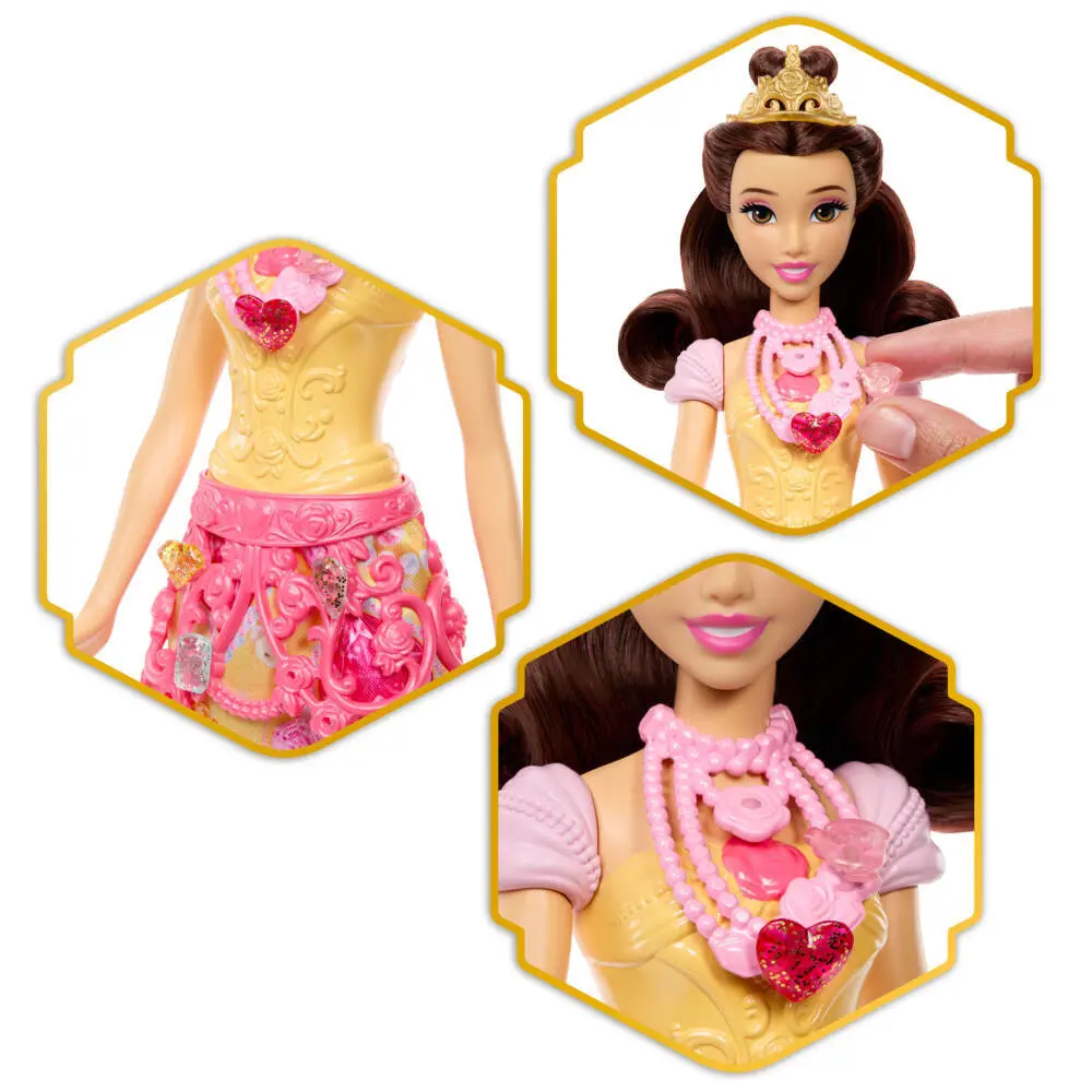 Bild: 194735334766 | Disney Prinzessin Juwel Reveal Belle Puppe | Hülse im Karton | JHL51